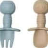 JU&MP Kinderbestek - Baby - 2 Baby Lepeltjes En Vorkjes - Baby Bestek - BPA-Vrij - Lichtblauw Beige 2 JU&MP Kinderbestek - Baby - 2 Baby Lepeltjes En Vorkjes - Baby Bestek - BPA-Vrij - Lichtblauw Beige -BIBS Shop 1200x450 2