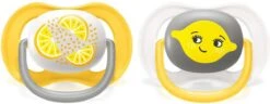 Philips Avent Ultra Air Lemon SCF080/18 - Fopspeen - 6-18 Maanden - 2 Stuks -BIBS Shop 1200x467
