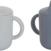 Siliconen Drinkbeker Set Indigo/Sky Blue 2 Stuks - Antilek Beker - Oefen Beker - BPA Vrij 1 Siliconen Drinkbeker Set Indigo/Sky Blue 2 Stuks - Antilek Beker - Oefen Beker - BPA Vrij -BIBS Shop 1200x543 2