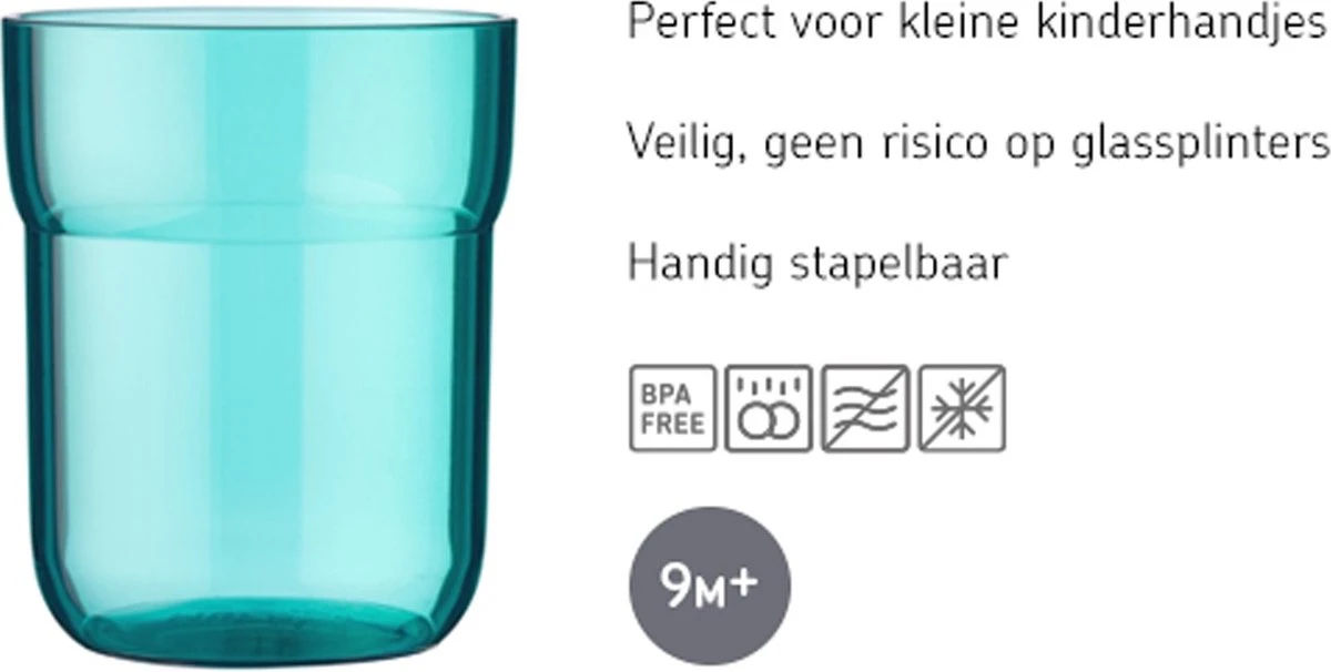 Mepal Mio – Kinderglas – Flowers & Butterflies – Licht In Gewicht – Kan Tegen Een Stootje – BPA Vrij - Stapelbaar 4 Mepal Mio – Kinderglas – Flowers & Butterflies – Licht In Gewicht – Kan Tegen Een Stootje – BPA Vrij - Stapelbaar - Afbeelding 2