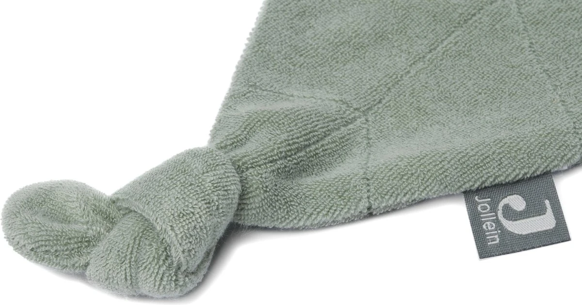 Jollein Speendoekje Badstof Leaf - Ash Green 6 Jollein Speendoekje Badstof Leaf - Ash Green - Afbeelding 4