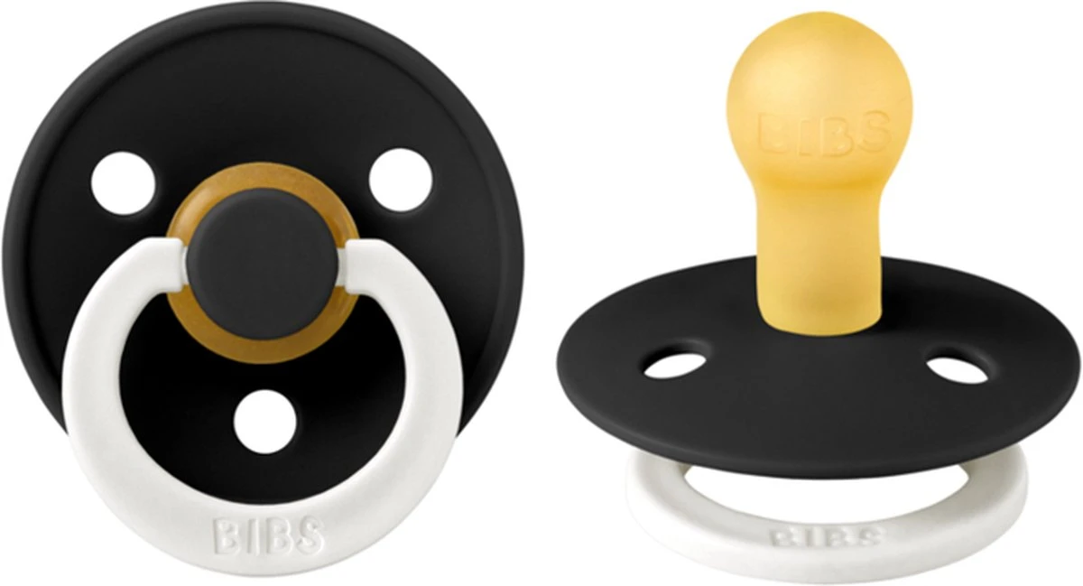 BIBS Fopspeen Maat 1 0-6 Maanden Glow Black & Glow Dark Oak - Natuurrubber Baby Speen 2 Stuks Glow In The Dark 7 BIBS Fopspeen Maat 1 0-6 Maanden Glow Black & Glow Dark Oak - Natuurrubber Baby Speen 2 Stuks Glow In The Dark - Afbeelding 5