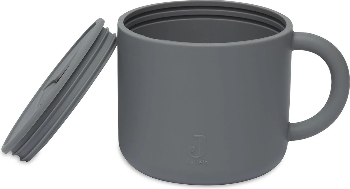 Jollein Snack Cup Siliconen - Storm Grey 9 Jollein Snack Cup Siliconen - Storm Grey - Afbeelding 7
