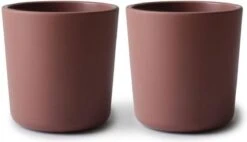 Siliconen Drinkbeker - Mushie - BPA Vrij - Vanilla- Set 2 -BIBS Shop 1200x688 1