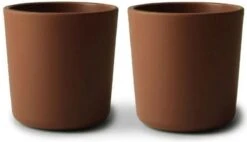 Siliconen Drinkbeker - Mushie - BPA Vrij - Vanilla- Set 2 -BIBS Shop 1200x691 2
