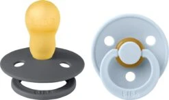 BiBS - Colour Collection - Stage 3 Fopspeen - 18+ Maanden - 2 Stuks - Iron / Baby Blue -BIBS Shop 1200x708 2