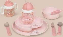 Mepal Mio – Babyservies 3-delig – Bestaat Uit Een Oefenbord, Antilekbeker En Oefenlepel – Flowers & Butterflies – Licht In Gewicht – Kan Tegen Een Stootje -BIBS Shop 1200x720 2