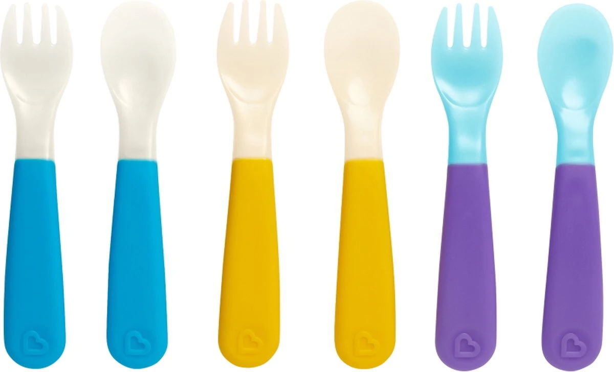 Munchkin Meerkleurige Vorken En Lepels 4 Munchkin Meerkleurige Vorken En Lepels - Afbeelding 2