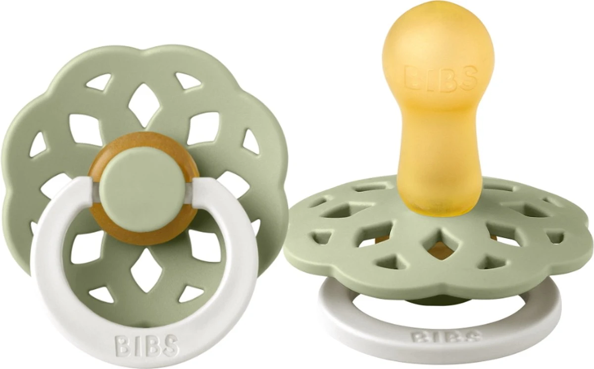Bibs Boheme Glow In The Dark Sage 6-18 Mnd Fopspeen 220270C 3 Bibs Boheme Glow In The Dark Sage 6-18 Mnd Fopspeen 220270C