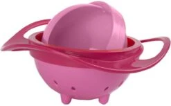 BabyJem Kinderbord - Eetbakje 360 Graden - Baby Kommetje - Baby Kom - Anti Knoei Bakje - Roze -BIBS Shop 1200x745 6