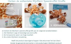 MijnNami Speenknuffel Giraffe - Zonder Speen - Speentjes Afneembaar - Eco-vriendelijk - BPA Vrij - Speen Knuffel -BIBS Shop 1200x755