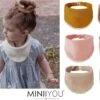 MINIIYOU - 6 Stuks - Hydrofiele Bandana Slabbetjes Meisje Franjes - Roze Geel - Beige -BIBS Shop 1200x761