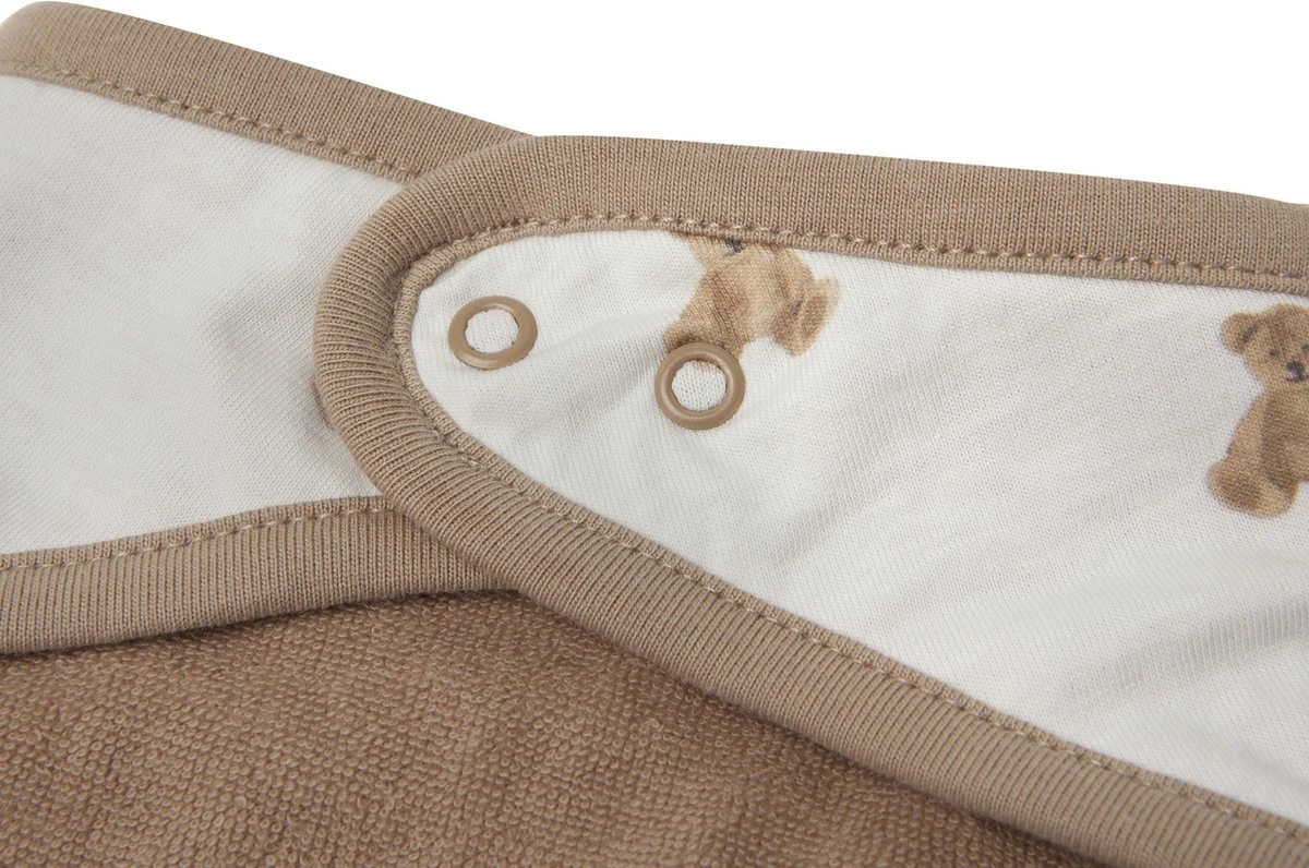 Jollein Slab Bandana Teddy Bear - 2 Stuks - GOTS 6 Jollein Slab Bandana Teddy Bear - 2 Stuks - GOTS - Afbeelding 4