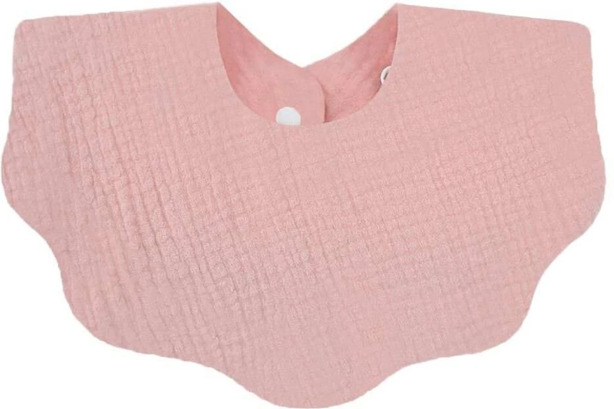 4 Stuks - Hydrofiele Slabbetjes Bloemvorm - Effen Beige Roze Groen 7 4 Stuks - Hydrofiele Slabbetjes Bloemvorm - Effen Beige Roze Groen - Afbeelding 5