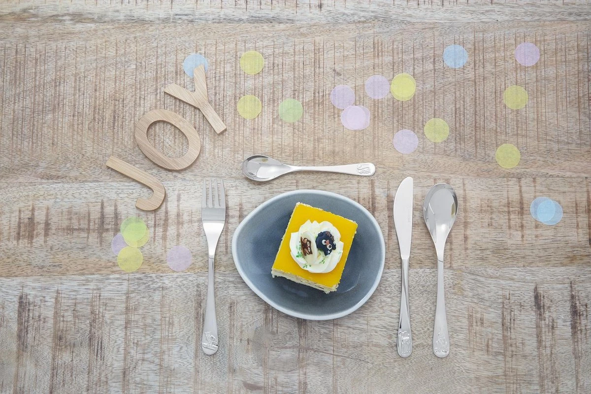 Zilverstad - Kindercouvert 4-delig Bosdieren RVS 18/10 8 Zilverstad - Kindercouvert 4-delig Bosdieren RVS 18/10 - Afbeelding 6