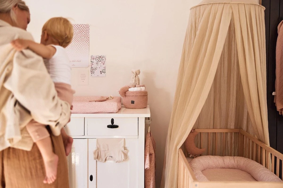 Jollein Speendoekje Moon - Pale Pink 8 Jollein Speendoekje Moon - Pale Pink - Afbeelding 6