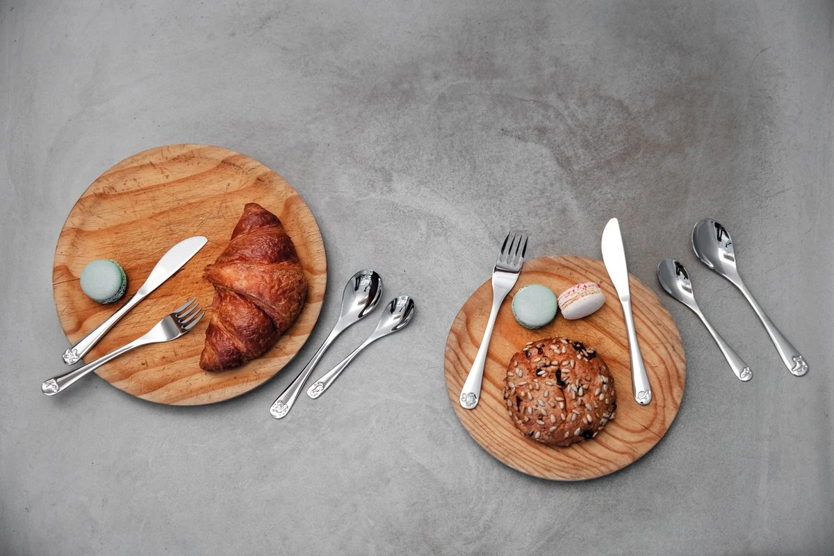 Zilverstad - Kindercouvert 4-delig Vijverdieren RVS 18/10 8 Zilverstad - Kindercouvert 4-delig Vijverdieren RVS 18/10 - Afbeelding 6