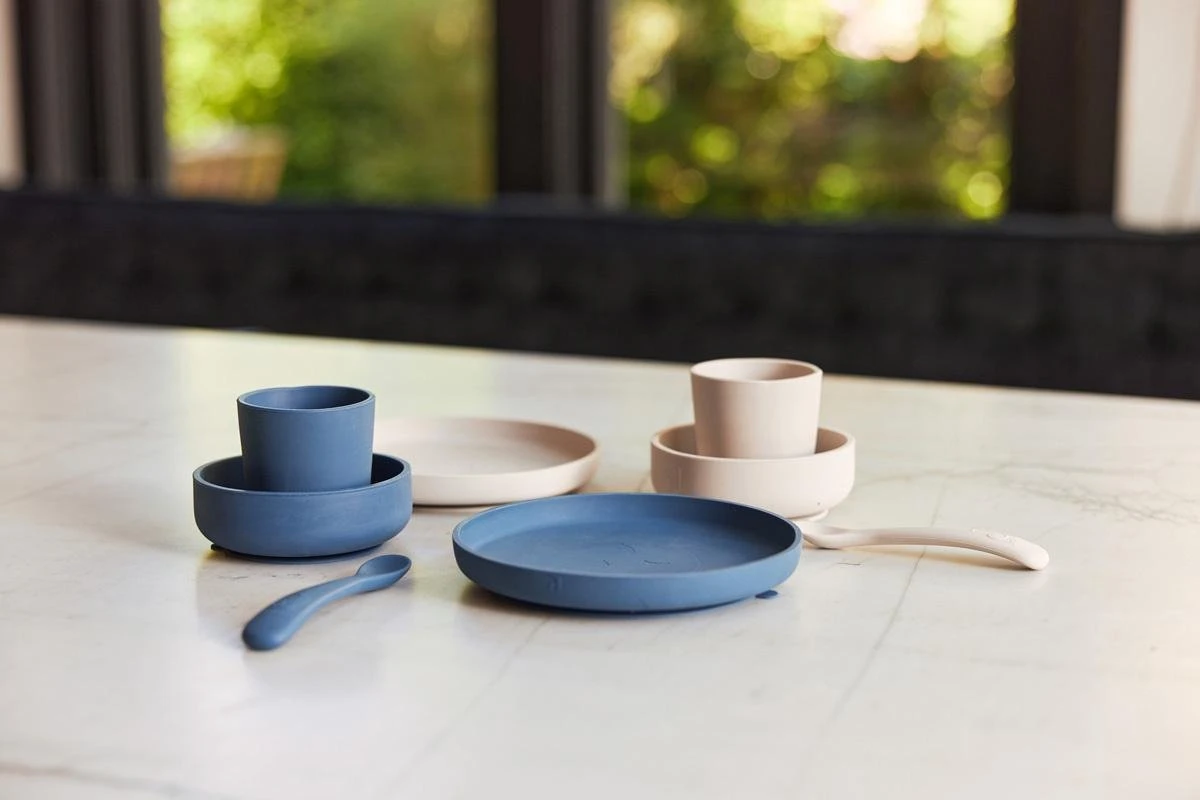 Jollein Kinderserviesset Siliconen 4-delig - Jeans Blue 16 Jollein Kinderserviesset Siliconen 4-delig - Jeans Blue - Afbeelding 14