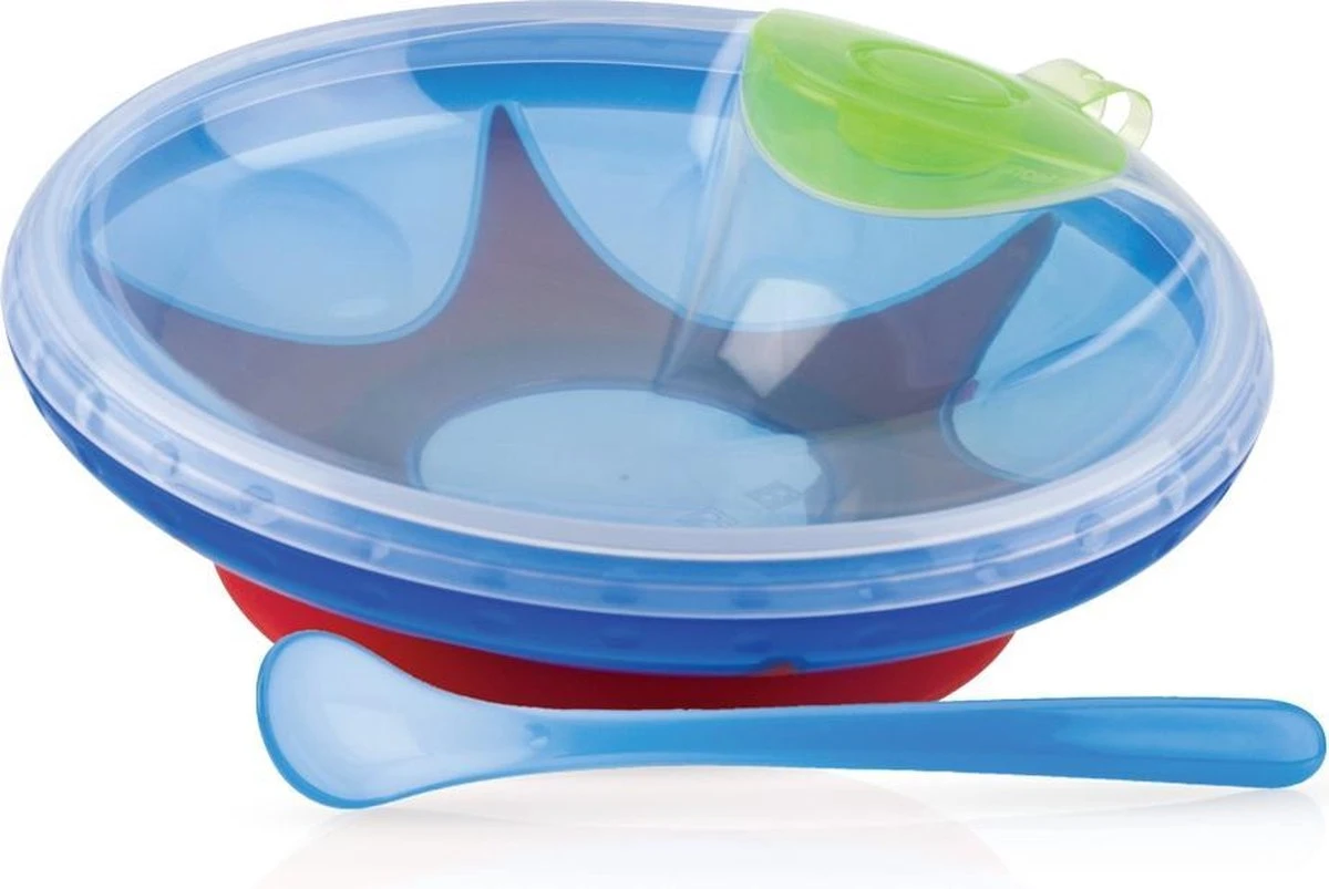 Nûby - Warmhoudbordje - Blauw - 3m+ 3 Nûby - Warmhoudbordje - Blauw - 3m+