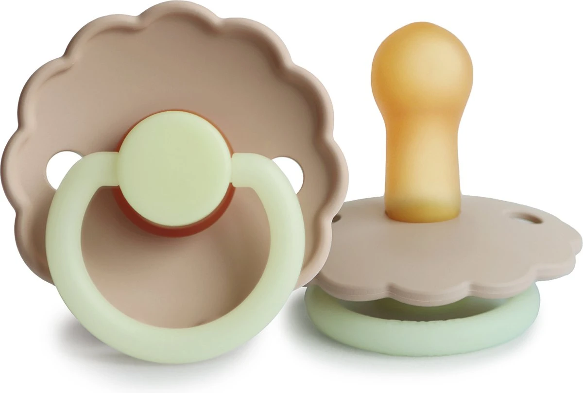 Frigg Speen - Maat 2 - 6 Tot 18 Maanden - Night - Latex - Natuurrubber - Glow In The Dark - Daisy - Fopspeen | Croissant 3 Frigg Speen - Maat 2 - 6 Tot 18 Maanden - Night - Latex - Natuurrubber - Glow In The Dark - Daisy - Fopspeen | Croissant