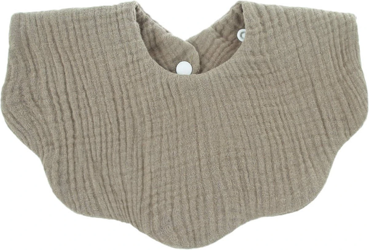 4 Stuks - Hydrofiele Slabbetjes Bloemvorm - Effen Beige Roze Groen 6 4 Stuks - Hydrofiele Slabbetjes Bloemvorm - Effen Beige Roze Groen - Afbeelding 4