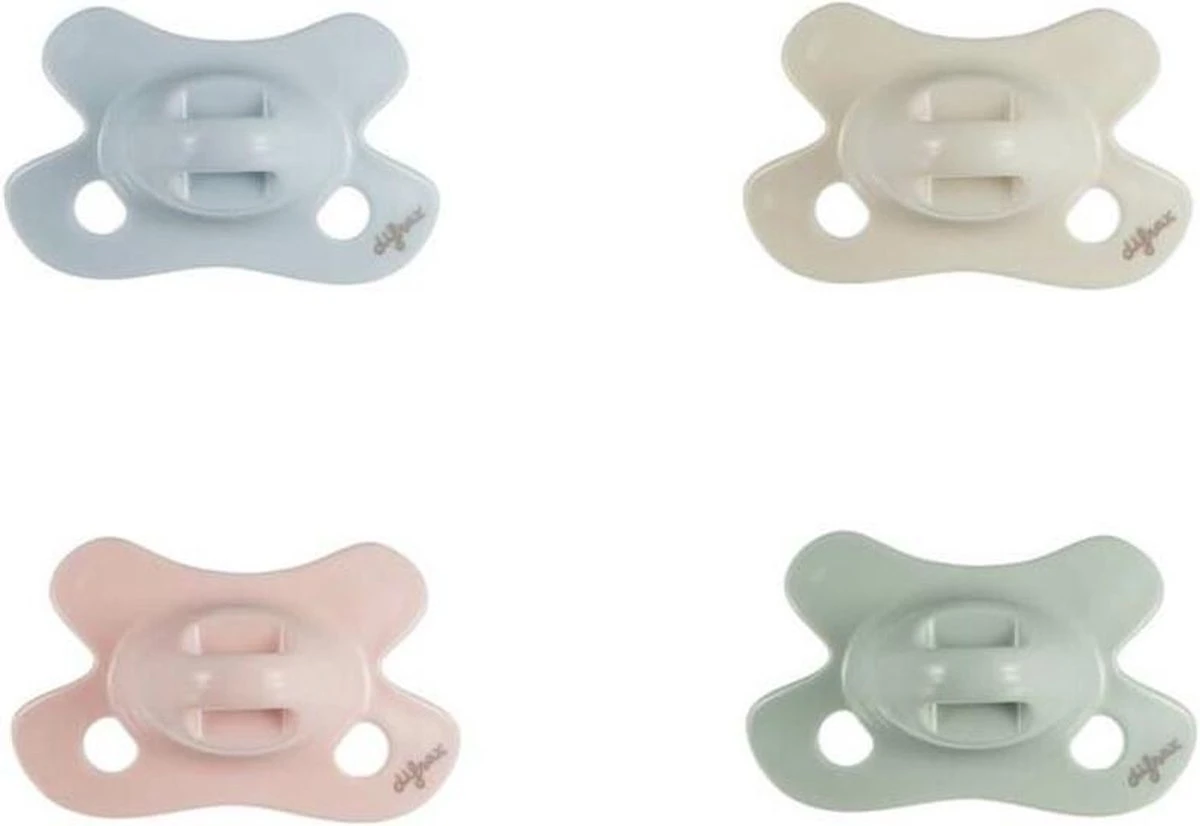 Fopspeen Difrax Newborn Natural Pure | Blossom Roze 4 Fopspeen Difrax Newborn Natural Pure | Blossom Roze - Afbeelding 2
