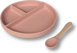Kids Cultures | Kinderservies | Kinderbord En Kom Met Zuignap | Baby Servies | Oud Roze -BIBS Shop 1200x830 11