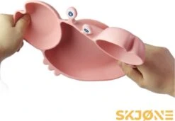 SKJØNE - Babyservies - Kinderservies - Krab - Roze - Siliconen Met Zuignap - BPA Free - Babybord - Kinderbord - Babybestek - Kinderbestek -BIBS Shop 1200x830 14