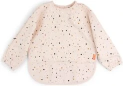 Done By Deer Slabbetje Met Mouwen Happy Dots - Powder