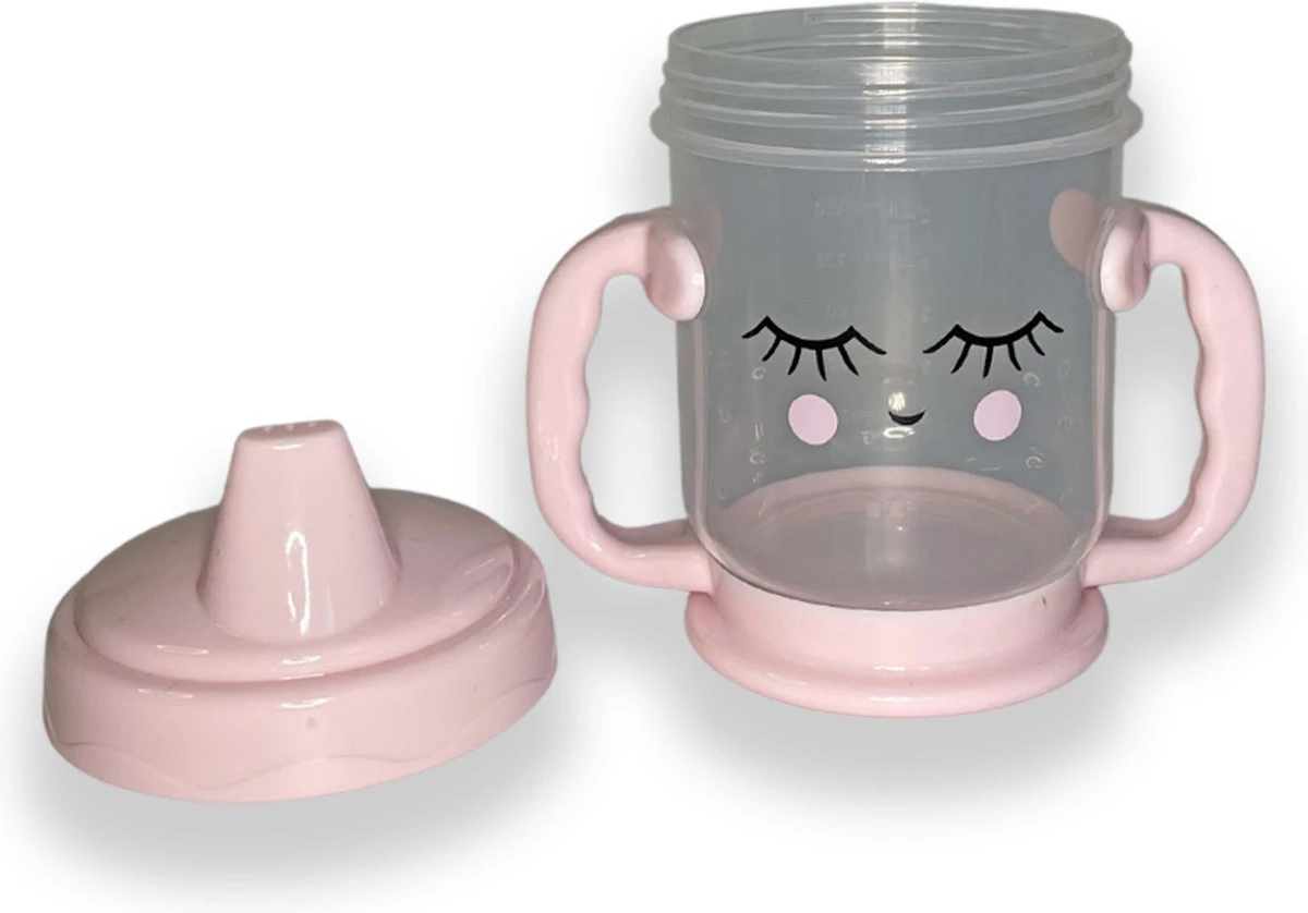 Drinkbeker Roze Peuter - Anti Lek Beker - Drinkbeker Baby - Baby Sippy Cup - Kinder Tuitbeker - Tom & Zoe 6 Drinkbeker Roze Peuter - Anti Lek Beker - Drinkbeker Baby - Baby Sippy Cup - Kinder Tuitbeker - Tom & Zoe - Afbeelding 4