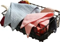 7 Stuks Hydrofiele Bandana Slabbetjes - Roze - Geel - Crème - Roestbruin -BIBS Shop 1200x840