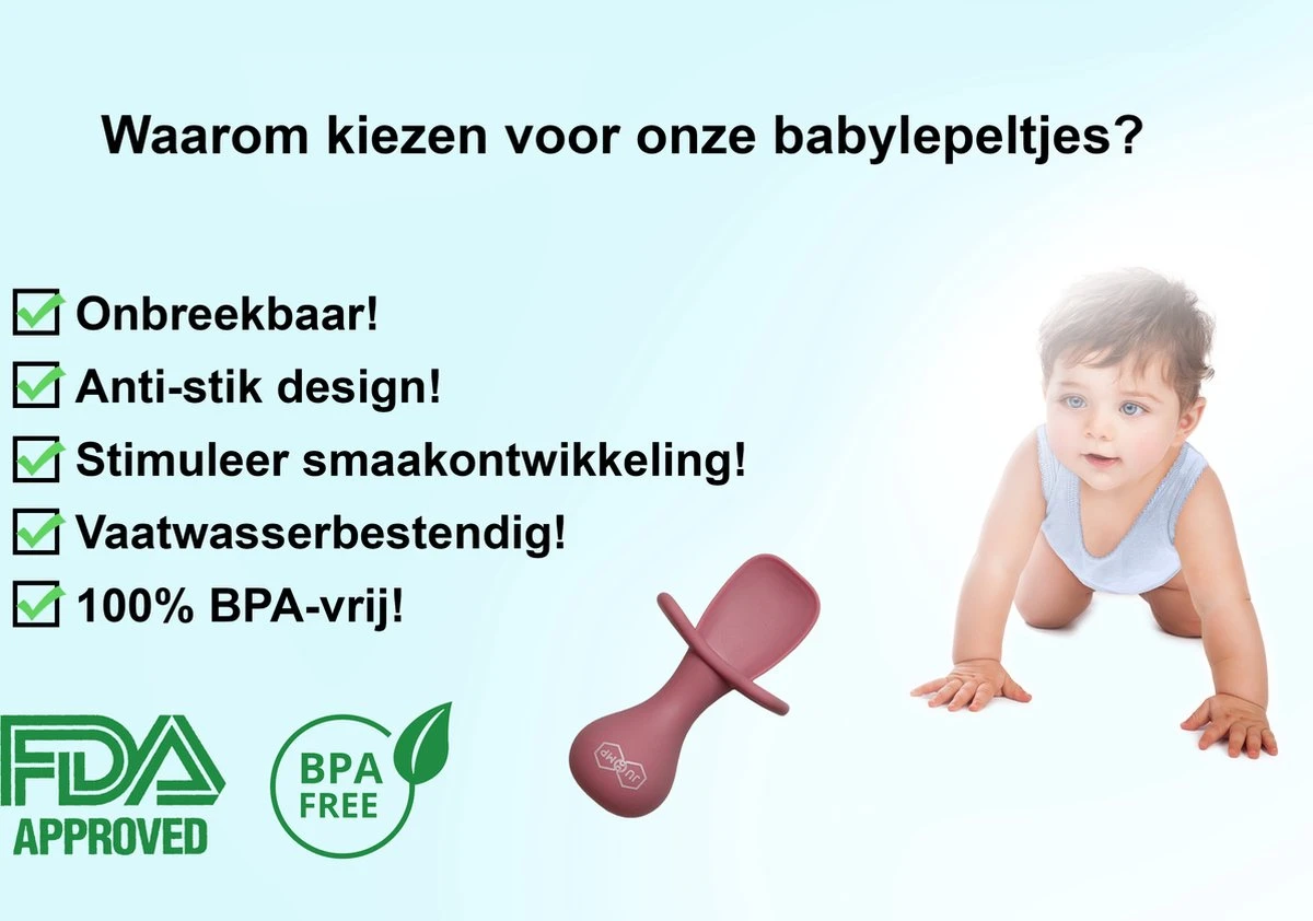 JU&MP Kinderbestek - Baby - Baby Lepeltjes - Baby Bestek - BPA-Vrij - 4 Stuks 4 JU&MP Kinderbestek - Baby - Baby Lepeltjes - Baby Bestek - BPA-Vrij - 4 Stuks - Afbeelding 2