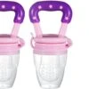 2x Fruitspeen Kinderbestek - Speen Babyvoeding Roze/Paars