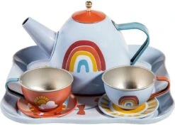 Merkloos Little Dutch - Servies In Koffer - Rainbow - Thee Set - Keuken Speelgoed