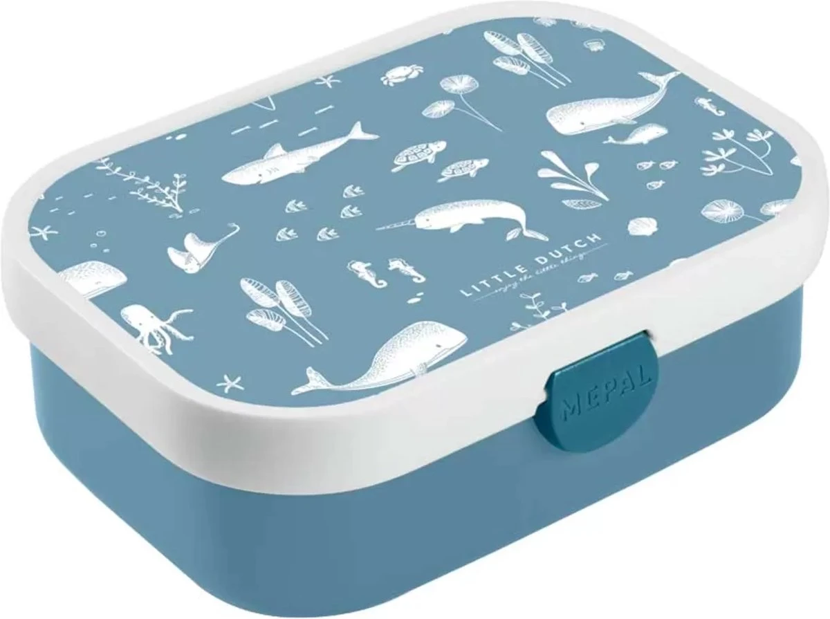 Little Dutch Mepal Lunchbox Campus - Ocean 4 Little Dutch Mepal Lunchbox Campus - Ocean - Afbeelding 2