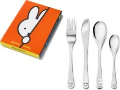 Zilverstad - Kindercouvert 4-delig Nijntje RVS 18/10