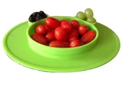 KidZzz® Placemat Met Geïntegreerd Bord Antislip + Baby Lepel – Bordje Beer Voor Baby's, Peuters En Kinderen - Siliconen – Groen -BIBS Shop 1200x899 5