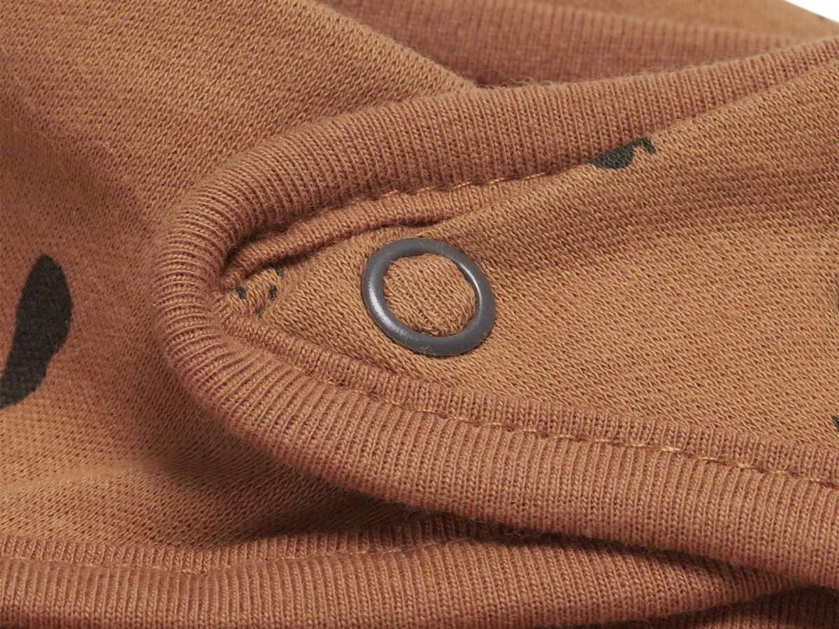 Jollein Slab Bandana Spot - Storm Grey/Caramel - 2 Stuks 7 Jollein Slab Bandana Spot - Storm Grey/Caramel - 2 Stuks - Afbeelding 5