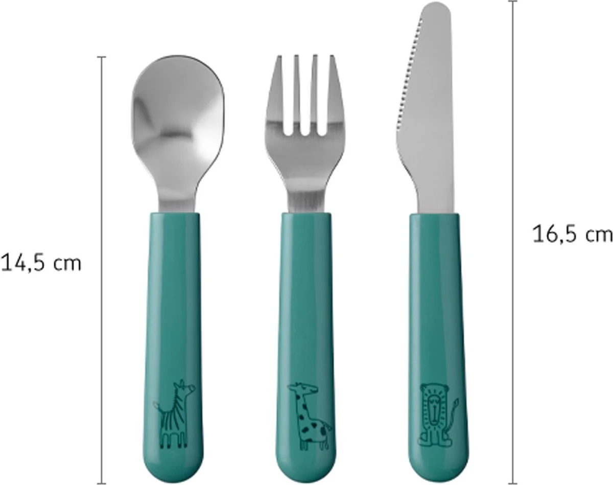 Mepal Mio – Kinderbestekset 3 –delig – Bestaat Uit Een Mes, Vork En Lepel– Flowers & Butterflies - Ideaal Voor Peuters En Kleuters – Kinderbestek 5 Mepal Mio – Kinderbestekset 3 –delig – Bestaat Uit Een Mes, Vork En Lepel– Flowers & Butterflies - Ideaal Voor Peuters En Kleuters – Kinderbestek - Afbeelding 3