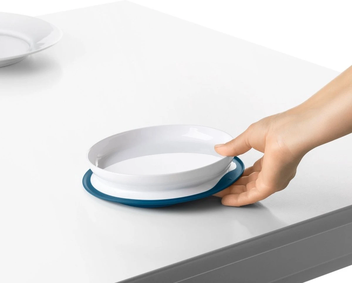 OXO Tot Stick & Stay Bord -Babybord Met Zuignap - Baby Servies- Navy 7 OXO Tot Stick & Stay Bord -Babybord Met Zuignap - Baby Servies- Navy - Afbeelding 5