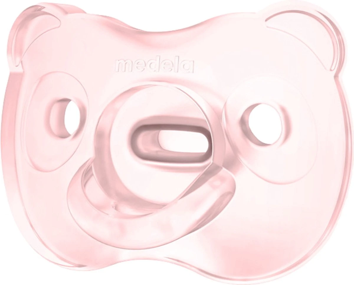 Medela Baby Fopspeen Soft Silicone Superzacht Lichtgewicht Eendelig - Soft Pink - 0-6 Maanden - 1 Stuks 3 Medela Baby Fopspeen Soft Silicone Superzacht Lichtgewicht Eendelig - Soft Pink - 0-6 Maanden - 1 Stuks