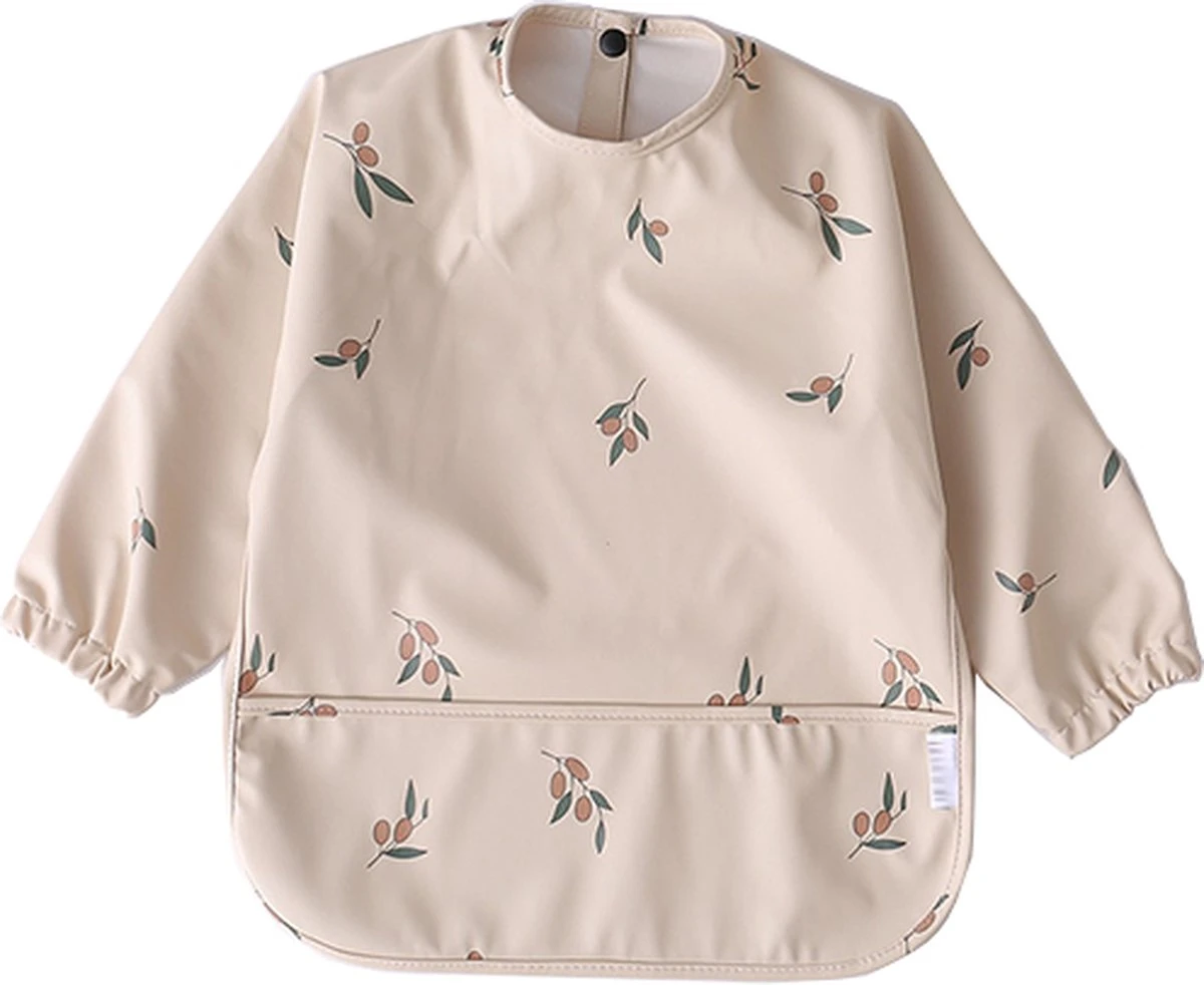 Mon Avenir - Longsleeve Slab - Waterproof - Schort Lange Mouwen - Beige - Olive 3 Mon Avenir - Longsleeve Slab - Waterproof - Schort Lange Mouwen - Beige - Olive