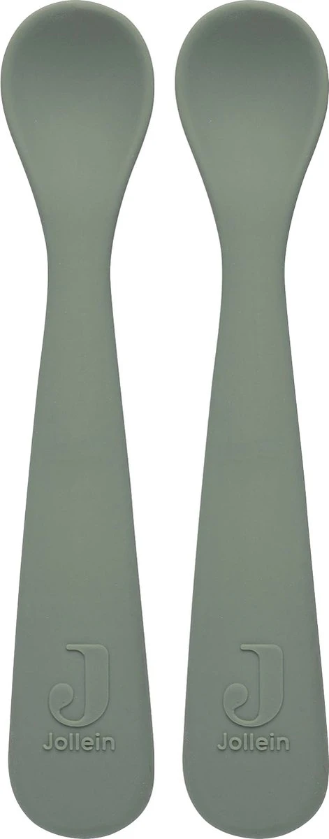 Jollein Lepeltje Siliconen - Ash Green - 2 Stuks 3 Jollein Lepeltje Siliconen - Ash Green - 2 Stuks