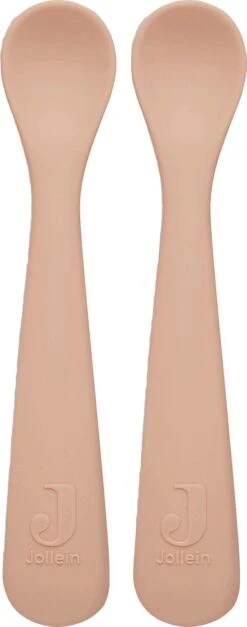 Jollein Lepeltje Siliconen - Pale Pink - 2 Stuks