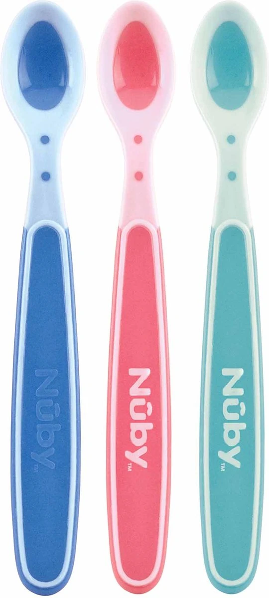 Nûby - Warmtegevoelige Babylepels - 3St 4 Nûby - Warmtegevoelige Babylepels - 3St - Afbeelding 2