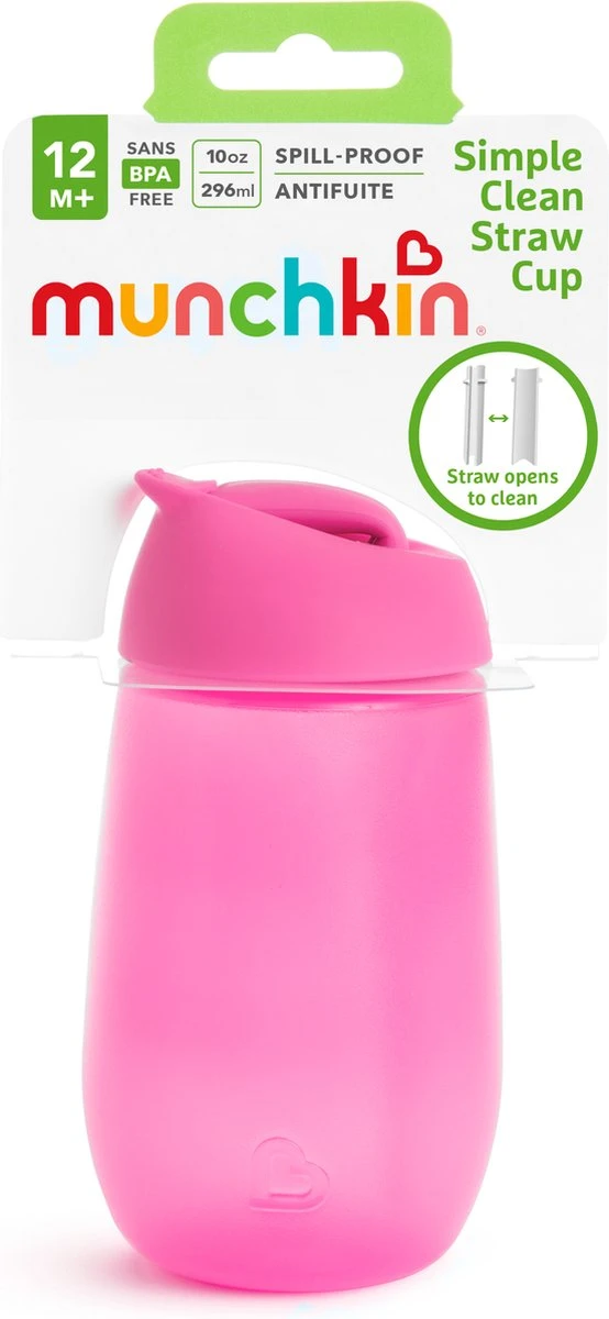 Munchkin Simple Clean Beker Roze 8 Munchkin Simple Clean Beker Roze - Afbeelding 6