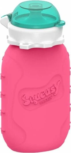 Siliconen Knijpzakje 180ml - Pink