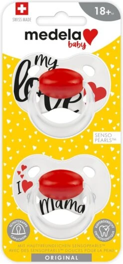 Medela Baby Fopspeen Original Hoge Acceptatie Orthdontisch Ergonomische Vorm -Signature Love Mama - 18+ Maanden - 2 Stuks 19 Medela Baby Fopspeen Original Hoge Acceptatie Orthdontisch Ergonomische Vorm -Signature Love Mama - 18+ Maanden - 2 Stuks -BIBS Shop 559x1200