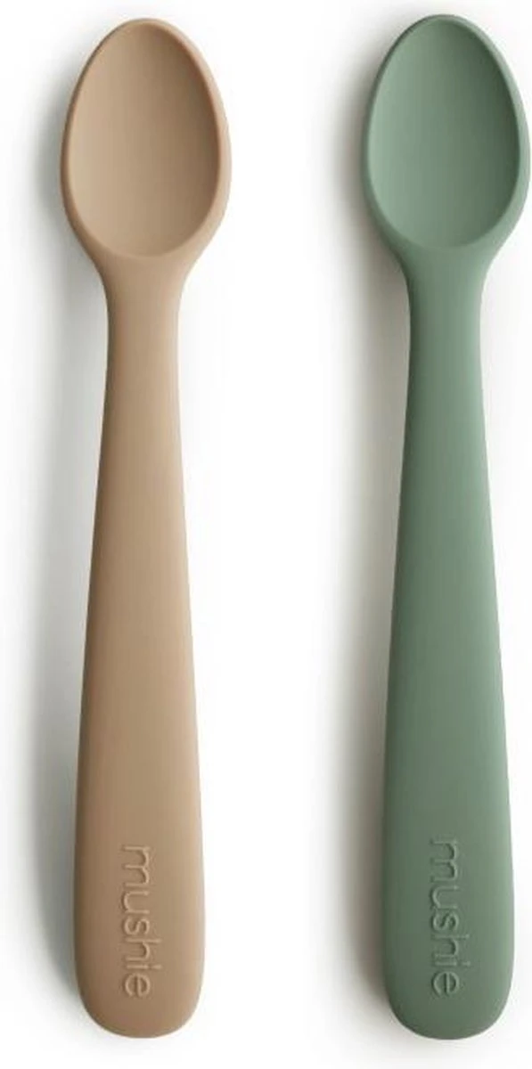MUSHIE Baby Lepels| Siliconen | Set Van 2 Stuks | Dried Thyme + Natural | Baby | Eetset | Bestek | Lepel | Spoon | Baby Lepeltjes 3 MUSHIE Baby Lepels| Siliconen | Set Van 2 Stuks | Dried Thyme + Natural | Baby | Eetset | Bestek | Lepel | Spoon | Baby Lepeltjes