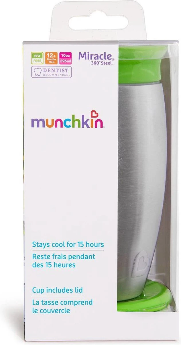 Munchkin Miracle 360 Steel Groen 4 Munchkin Miracle 360 Steel Groen - Afbeelding 2